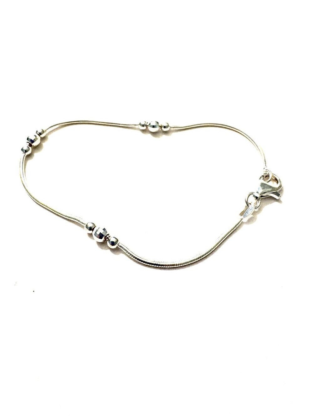 FASHION JEWELRY Sterling Silver Ankle Bracelet